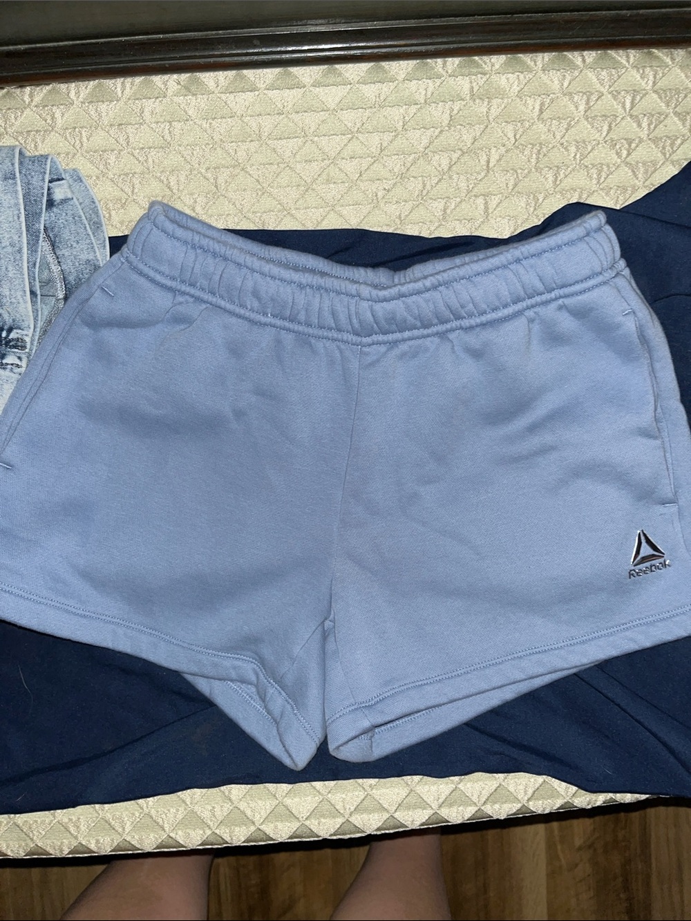 Reebok Women's Dusty Blue Athletic Shorts